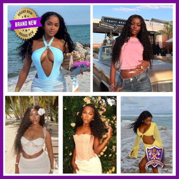 Deep Wave Human Hair Bundles 20-24 Inch 3 Pack Brazilian Virgin Hair main image 6